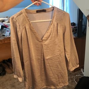 Gold Sheer Dress Shirt